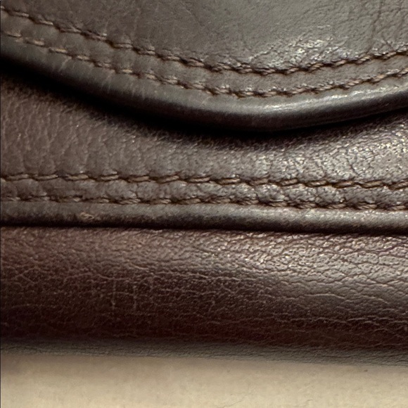 VTG! Fossil Dark Brown Leather Wallet - Picture 3 of 14